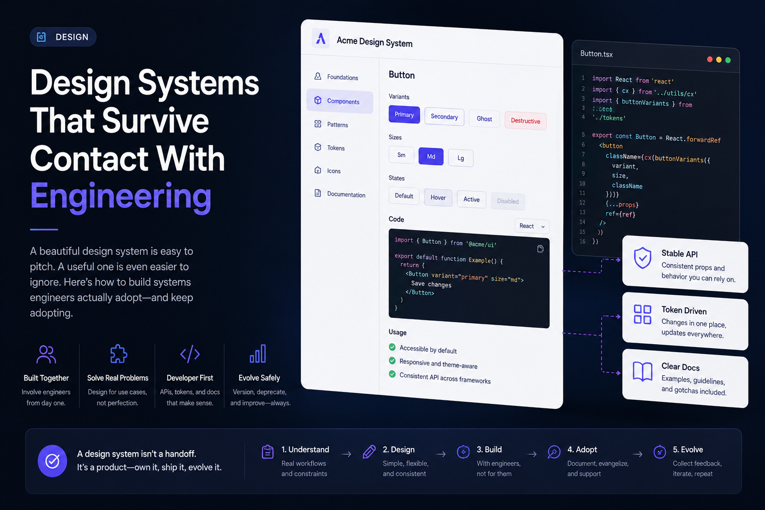 Design Systems That Survive Contact With Engineering cover image