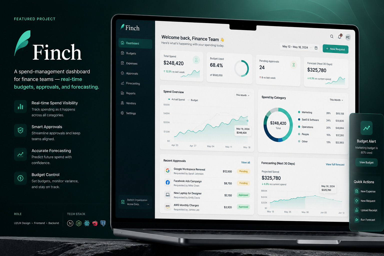 Finch product screenshot