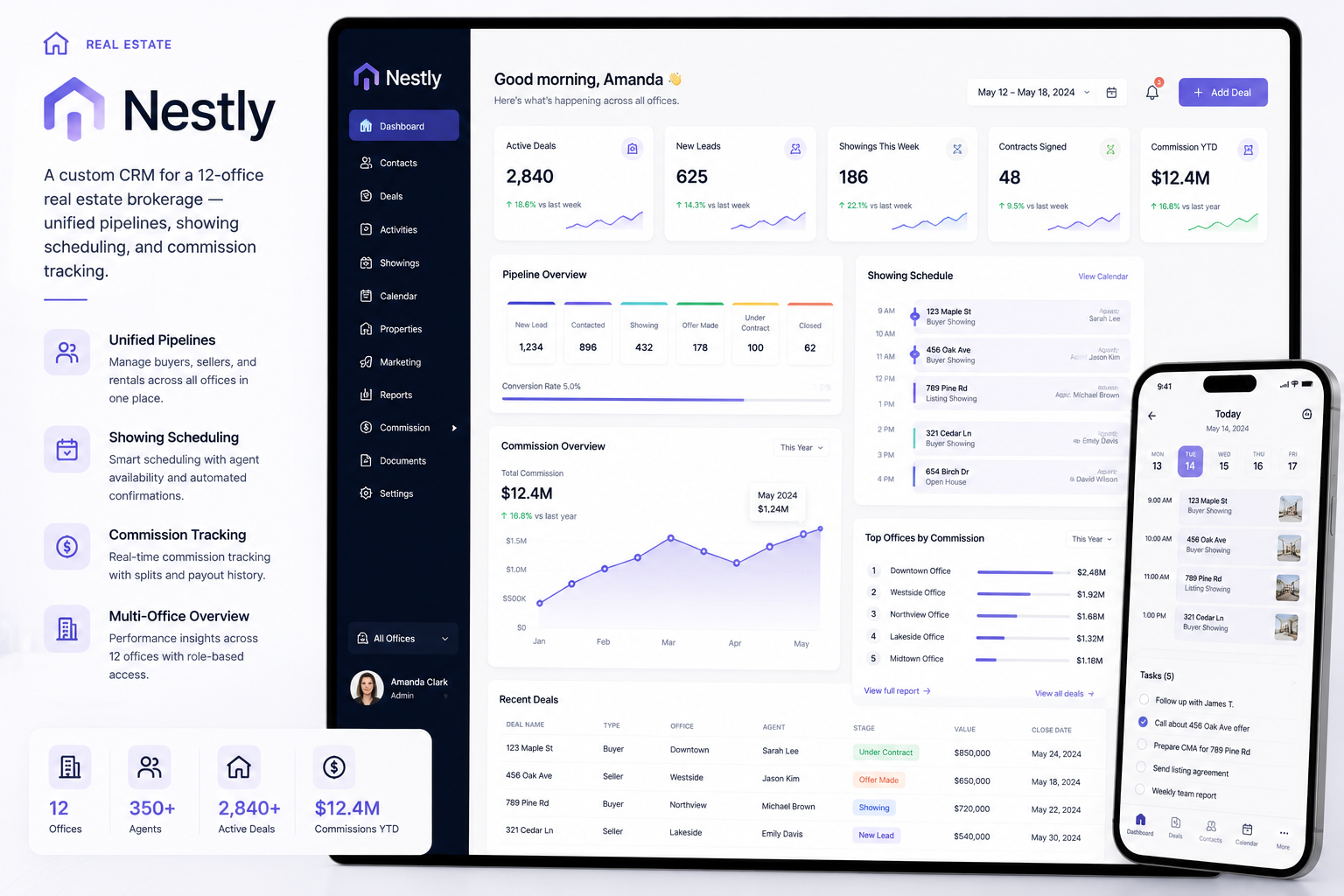 Nestly product screenshot